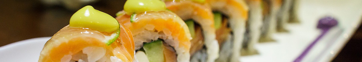 Eating Japanese Sushi at Darumaya restaurant in Banning, CA.